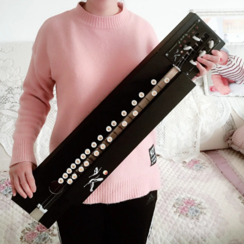5 Strings Phoenix Qin Professional Performance Dazheng Qin Traditional Plucking Stringed Instruments Portable Piano for Beginner