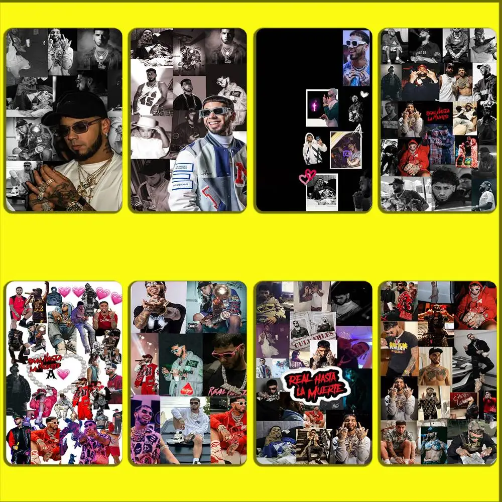 

Singer Rapper A-Anuel AA Card Stickers For Debit Bank Credit Cards Metro Bus Pass Sticker Decoration Cover Skin