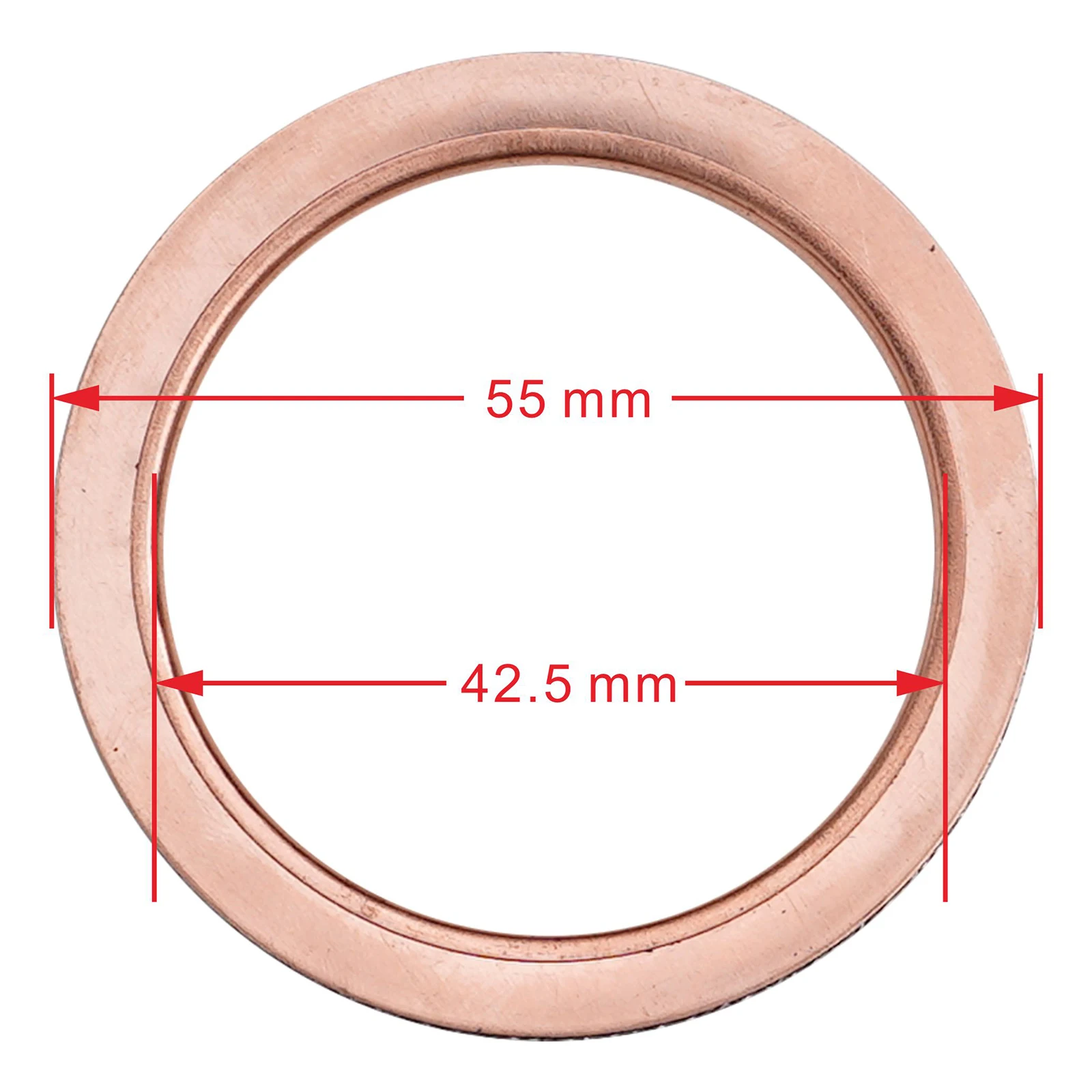 55*42.5*3.5mm Motorcycle Exhaust Pipe Gasket For Yamaha BT1100 Bulldog 2002-2006 MT-01 1700 2005-2012 XV1000 1981-1988