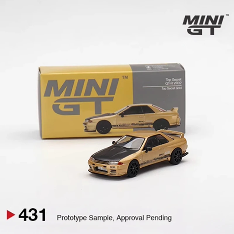 

Mini GT Литой под давлением масштаб 1:64 TOP SECRET GTR R32 VR32 Имитация сплава Модель автомобиля Коллекция Дисплей Игрушка в подарок Статические подвески