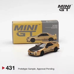 Mini GT Diecast 1:64 Scale TOP SECRET GTR R32 VR32 Alloy Simulation Car Model Collection Display Toy Gift Static Pendants