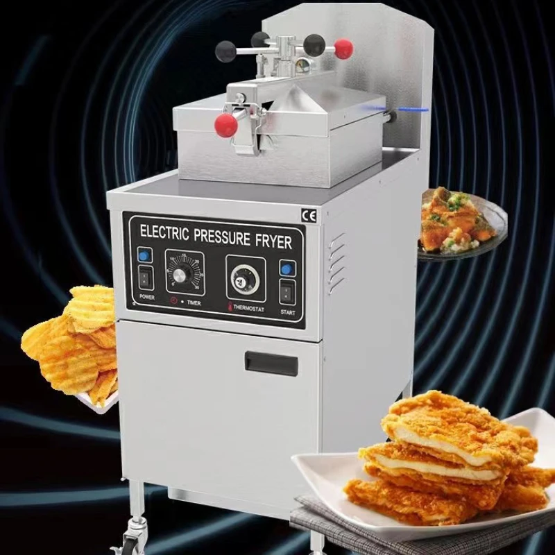 Stainless Steel  Fries Frying Machine Chicken  Potato Chips Fryer Double Tank Electric Commercial Deep Fryer