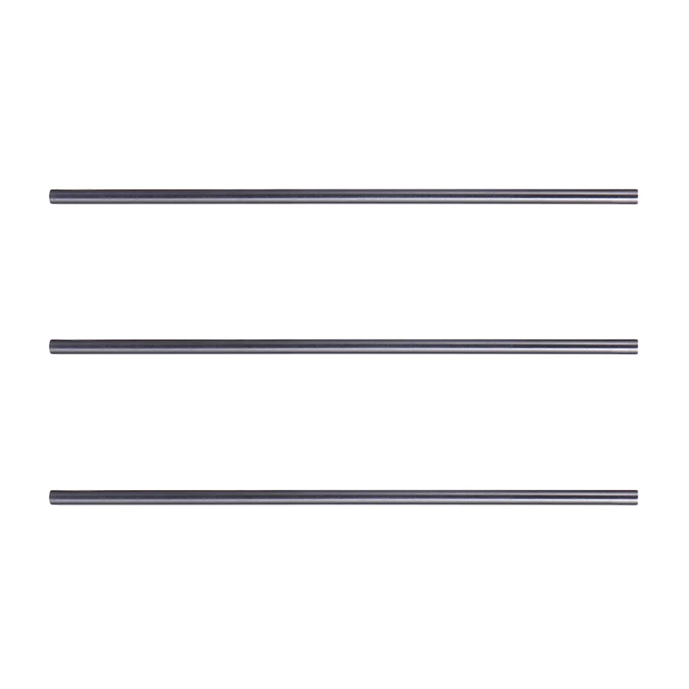 3 Pcs Graphite Conductive Rod 5x200mm High Purity Density Fine Particle Electrolytic Carbon Stirring Stick Melting Casting