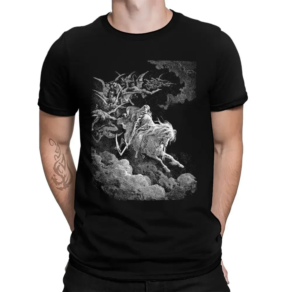 Funny  The  of Death Gustave Dore T Shirt Tee Art Woodcut Engraving Renaissance Gustave Dore Cute Gift Eur Size