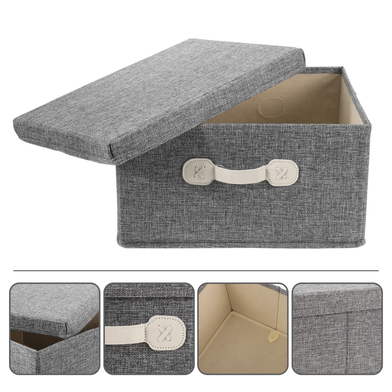 

Large Capacity Grey Closet Storage Box Clothes Organizer Cube Bedroom Storage Container For Clothes Bed Sheets