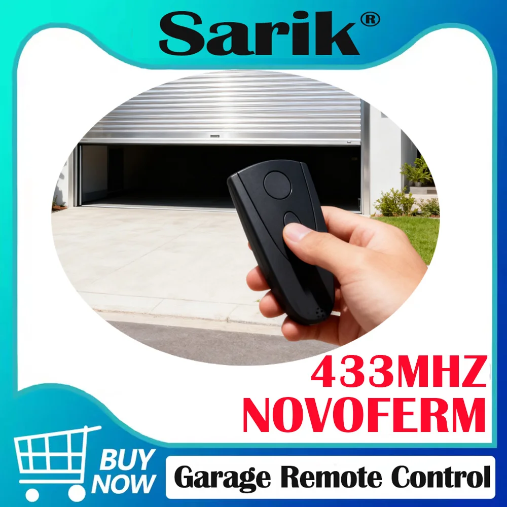 

NOVOFERM Garage Remote Control 502 MAX43-2/504 MAX43-4 Garage Door Remote Control 433MHz Rolling Code