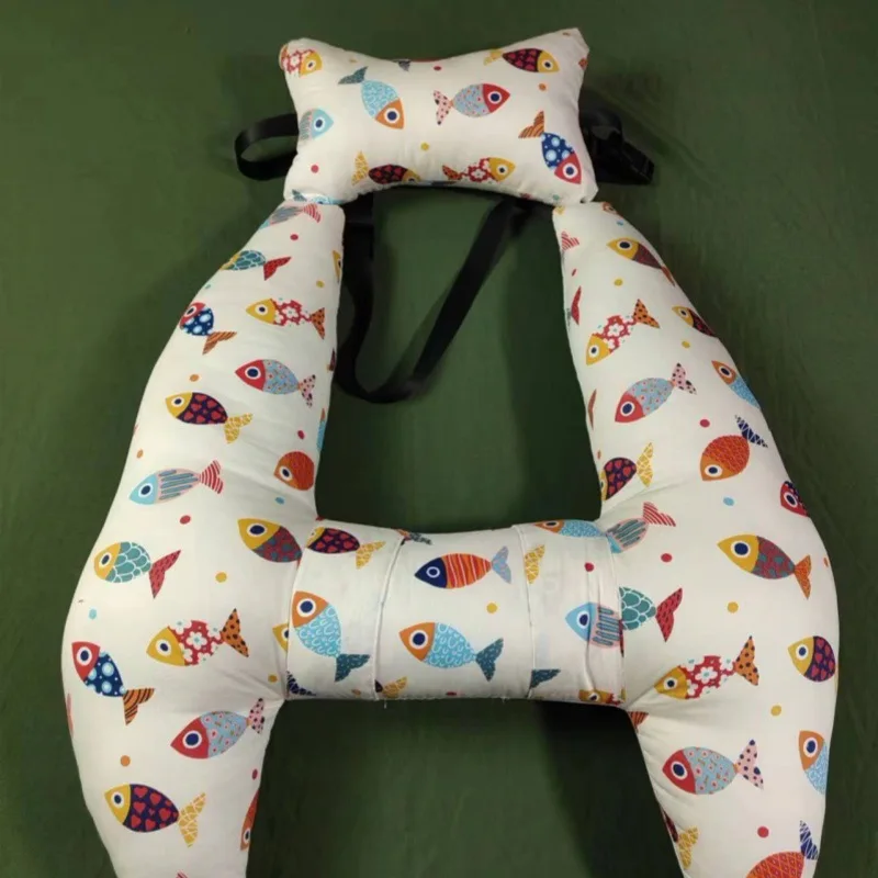 

Ergonomic H-shaped Car Seat Travel Cushion with head Pillow,Long Distance Road Trips Kid Body Support Pillows oreiller de voyage