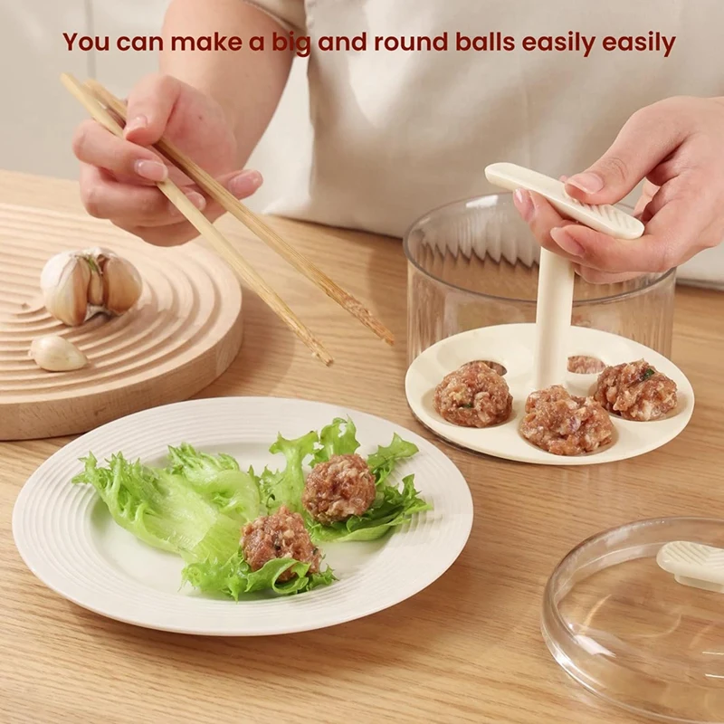 5 Balls Meat Ball Maker Tool Kitchen Meatball Mold, Kitchen Extruded Meatball Making Tool