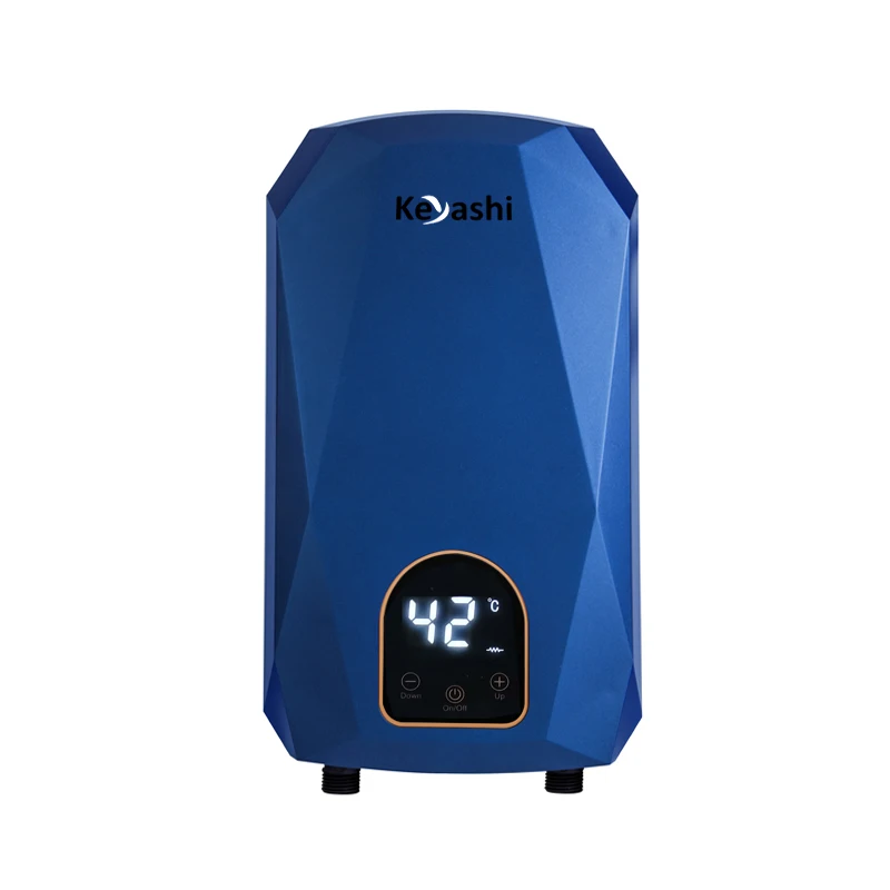 Calentador de agua eléctrico instantáneo inteligente a precio de fábrica 220V 6KW con juego de ducha
