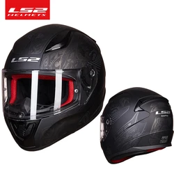 LS2 Original Motorcycle Helmet Rapid LS2 Capacete FF353 HD Anti-fog Full Face Helmets Men Women Street Racing Helmets Casco Moto