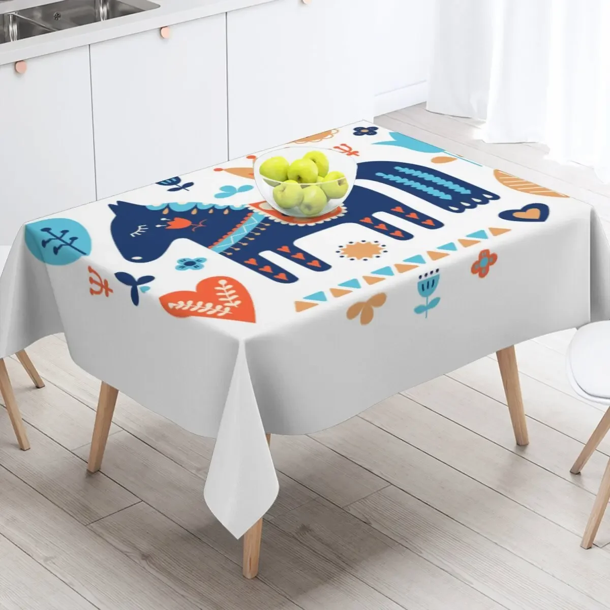 Christmas Kangaroo Fox table cloth cartoon funny animal cloth Christmas table cloth Coffee table cloth New Year  decorations