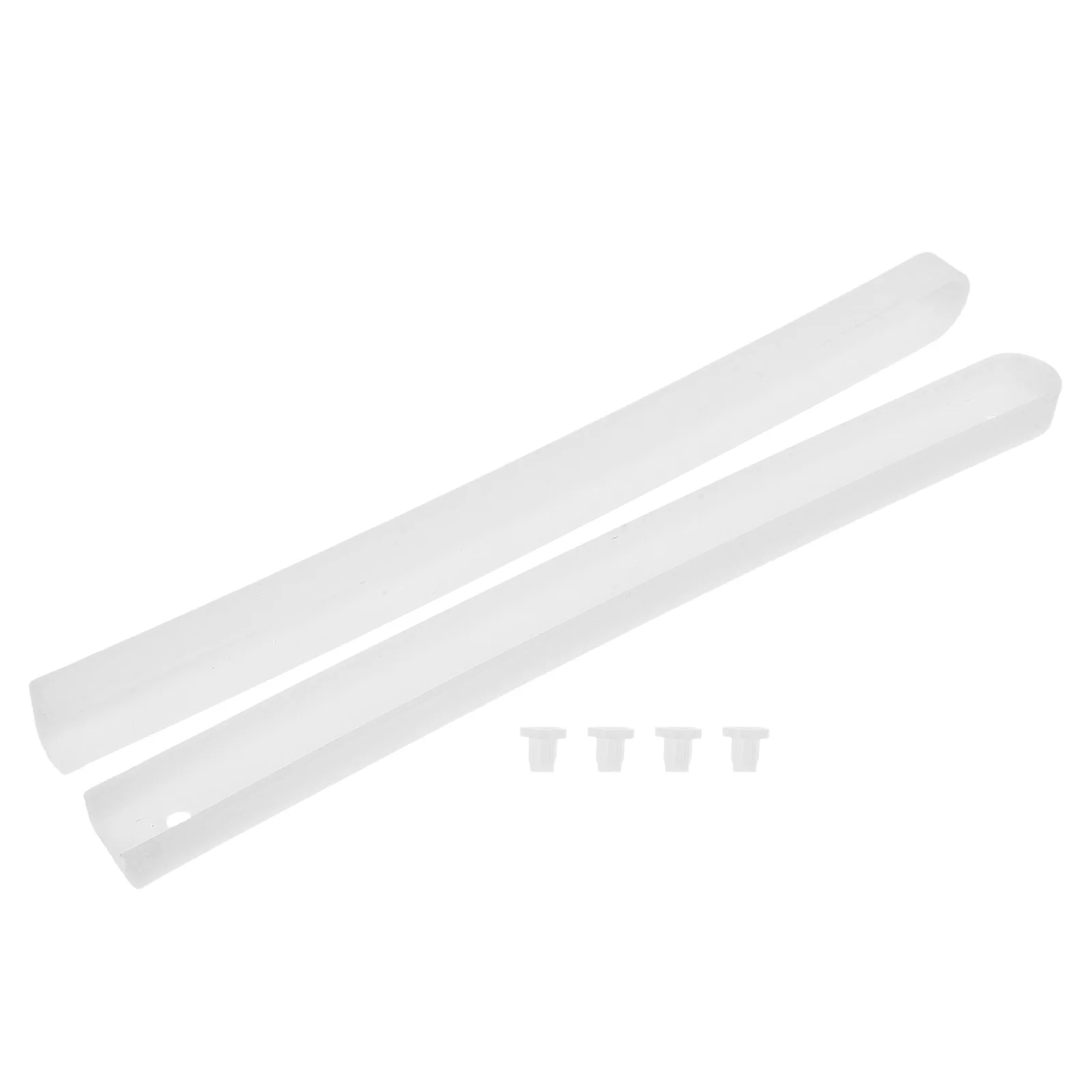 

1Set Mute Rail Plastic Drawer Slides Furniture Replacement Parts Smooth Sliding Drawer Guide Kit for Kitchen Cabinets Dresser