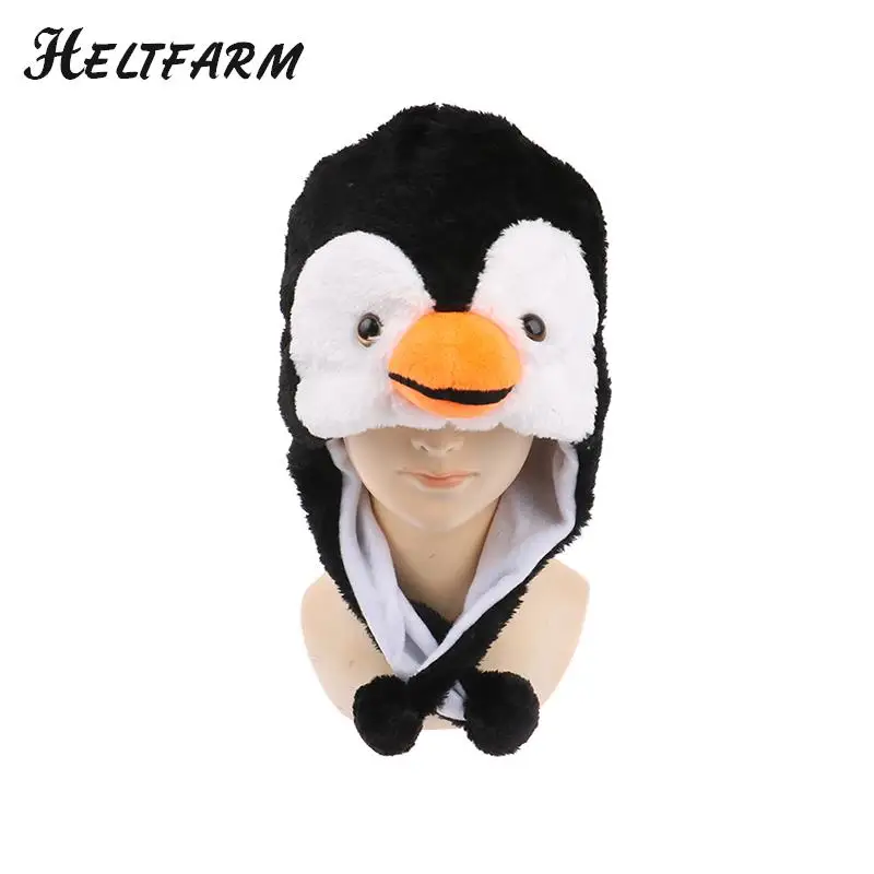 1PC Cartoon Animal Penguin Mascot Plush Warm Cap Hat Warmer Cartoon Animal Penguin Mascot Plush Warm Cap Hat Warmer