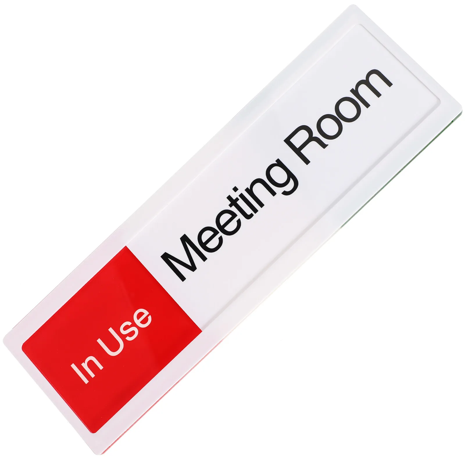 Office Door Sign Acrylic Slider Privacy Indicator for Conference Room in Use Meeting in Progress Status Display Board Occupied