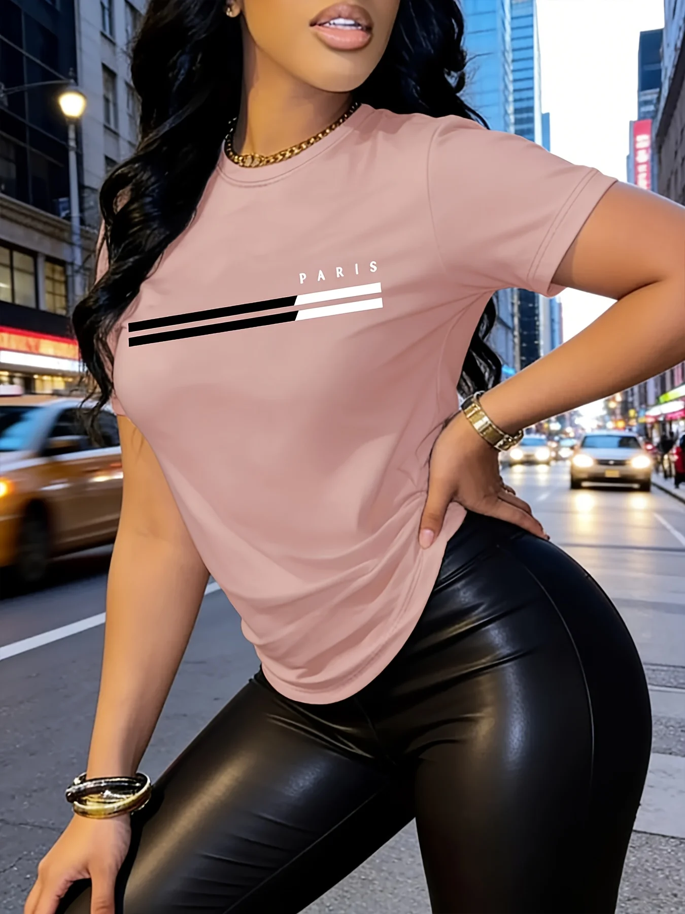 T Shirt Women's Summer y2k Printed Graphic and letters, multiple resistant for Home Kitchen Formal Sporty Loose With a collar with fabric And sleeves Short