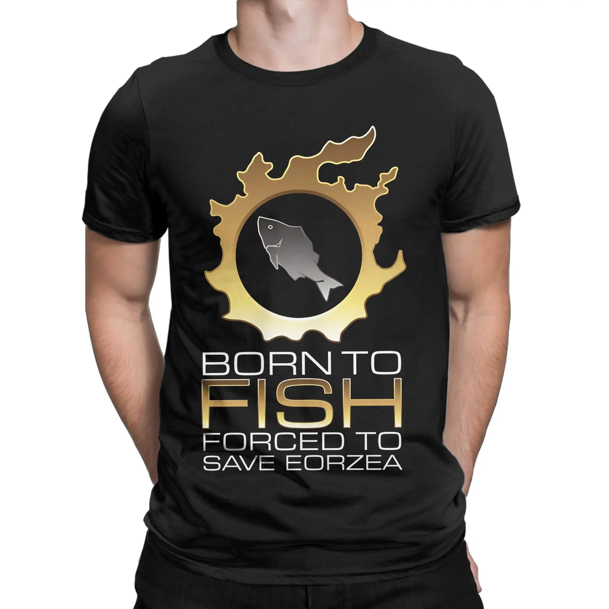 EDGY FSH Graphic Funny 100% Cotton T-Shirt Final Fantasy Tops Tees For Men