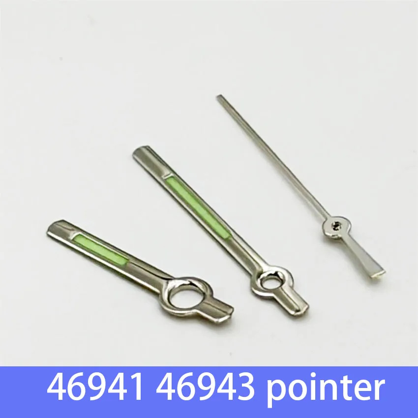 1 set Silvery Luminous Pointer Watch Accessories for 46941 46943 Mechanical Movement - Hour Minute Second Three Needle Parts