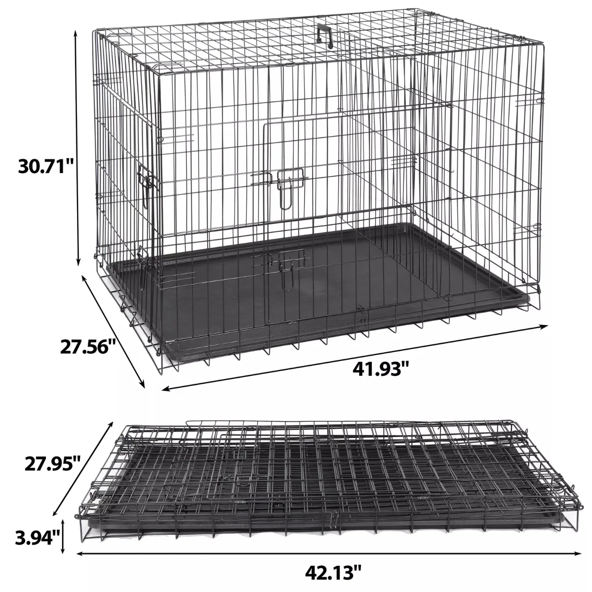 Dog kennel Metal pet dog cage 42 