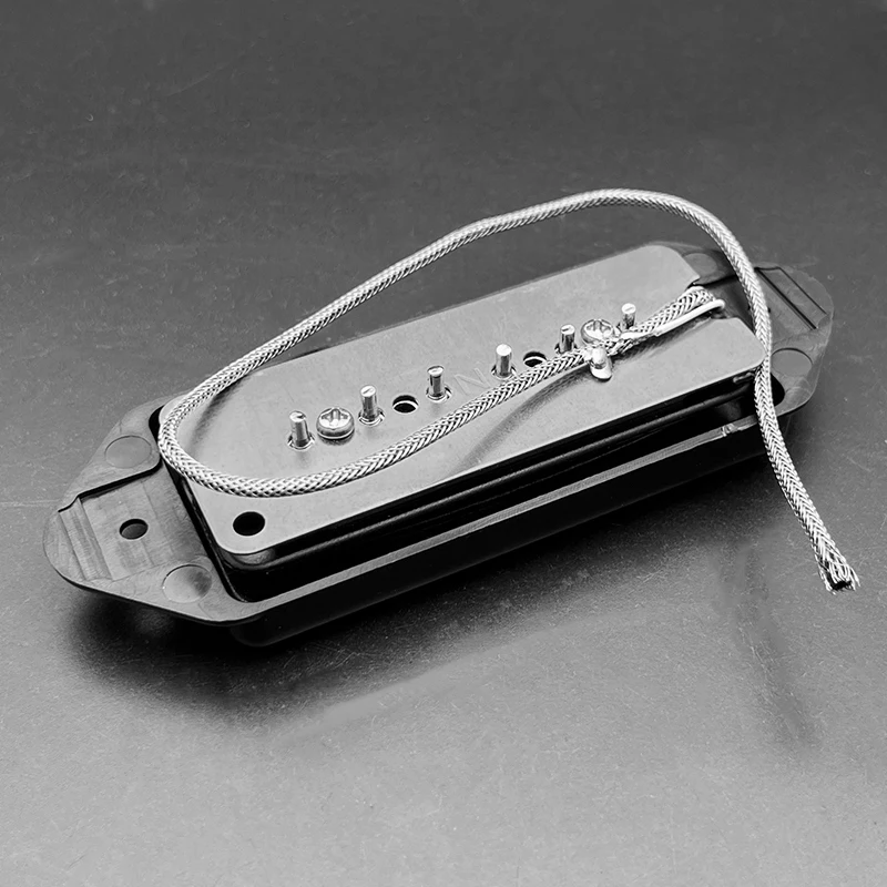 

Звукосниматель Alnico 2 Dog Ear Vintage P90 N-6.9K/B-7.2K Soapbar, однокатушечный, для бриджа, черный/белый/кремовый