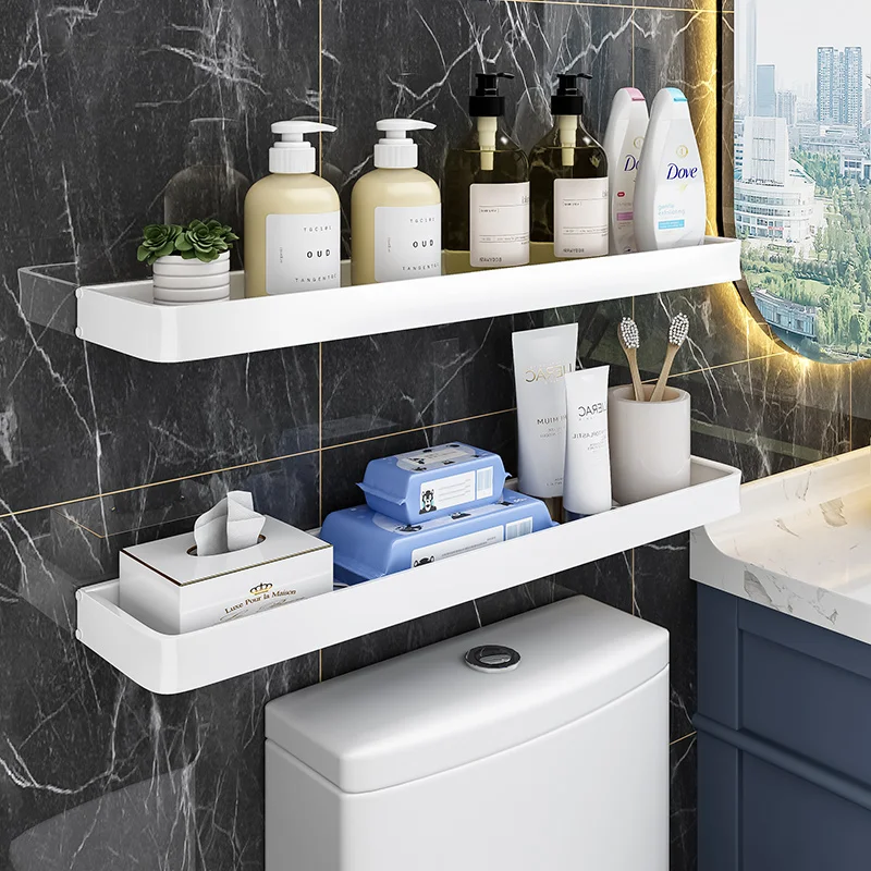 Storage Rack Above The Toilet Seat in The Bathroom Wall Mounted Non Perforated Bathroom Toilet Behind The Toilet Seat Wall