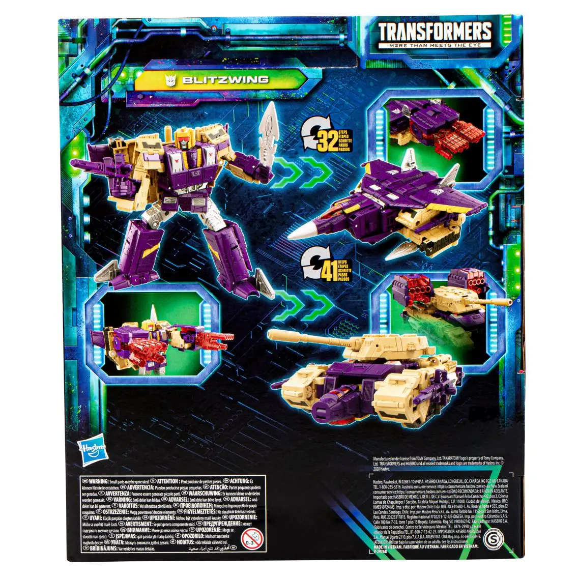 Hasbro Transformers Legacy: Evolution Blitzwing 모델 장난감, 애니메이션 선물, 액션 피규어 수집, 무료 배송, 새로운 주식