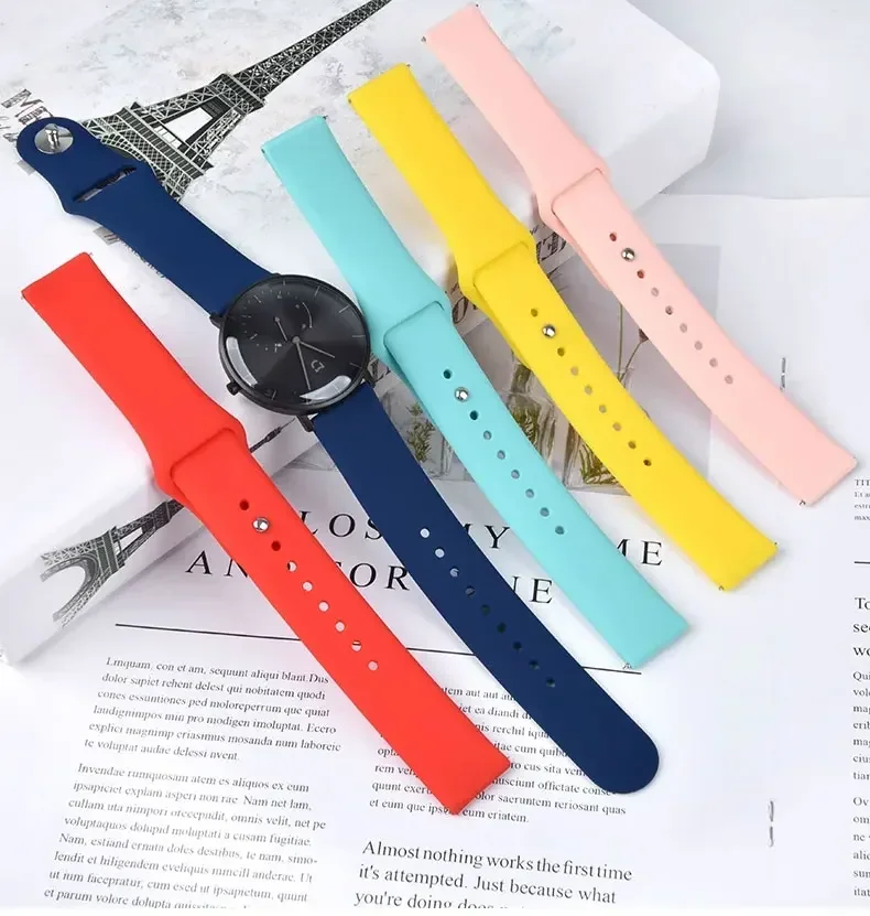 Силиконовый ремешок для Haylou Solar Plus RT3/Solar Lite/Solar LS05, мягкий спортивный ремешок для Haylou Watch 2 Pro R8 S8 RS5 RS4 RS3 RT2 GST