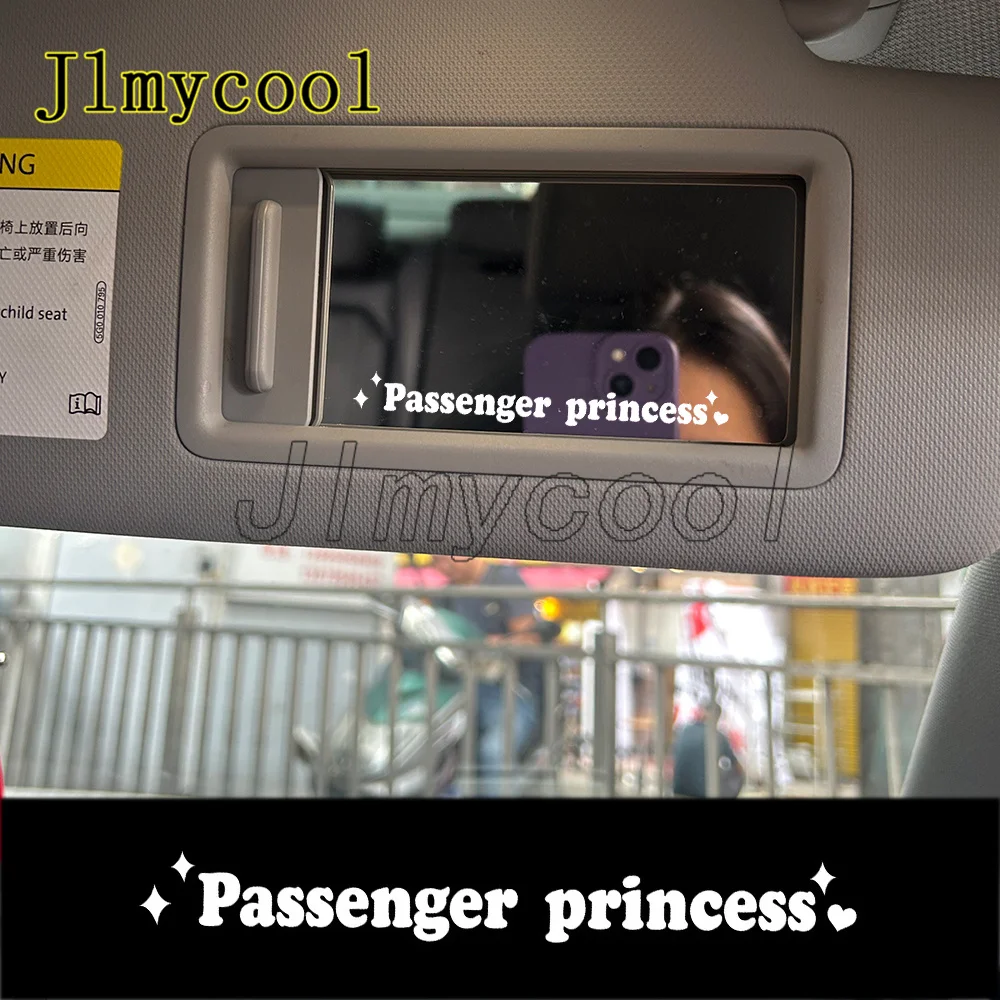 The Text Car Stickers Passenger Princess Interior Decoration Rear View Mirror Fashion Stickers Creative Sport PVC Vinyl Decals