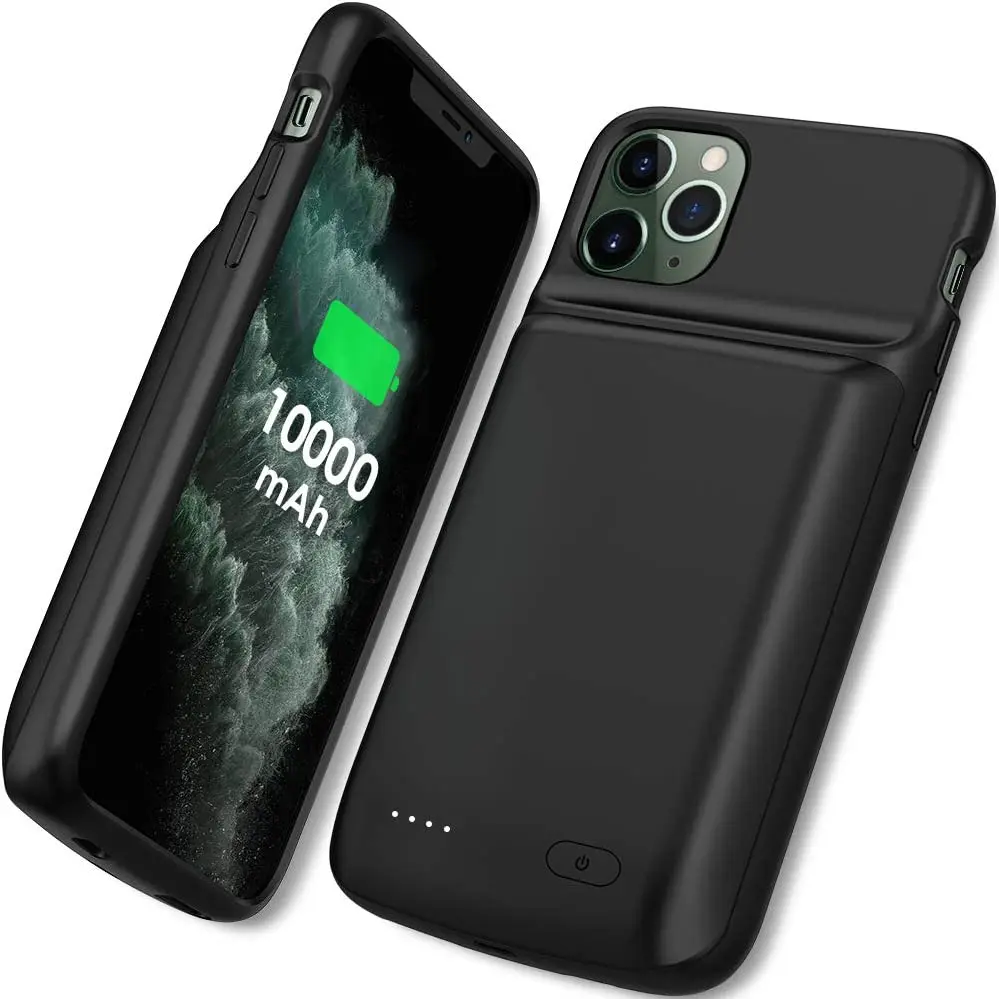 NEWDERY Battery Case for iPhone 11 Pro Max 10000mAh Portable Protective Charging Case Extended Rechargeable Battery Power Bank