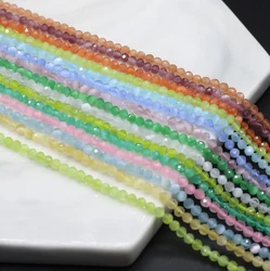 15'' Natural Spinel Stone Beads Faceted Round 3mm Small Stone Loose Beaded for Making DIY Jewelry Necklace Bracelet Accessories