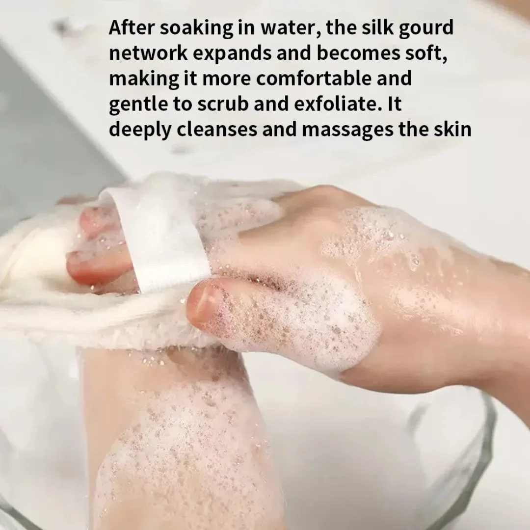 1/3 pezzi luffa naturale esfoliante spazzola da bagno corpo morbido scrub doccia luffa spugna esfoliante massaggiatore pulizia profonda strumento da bagno