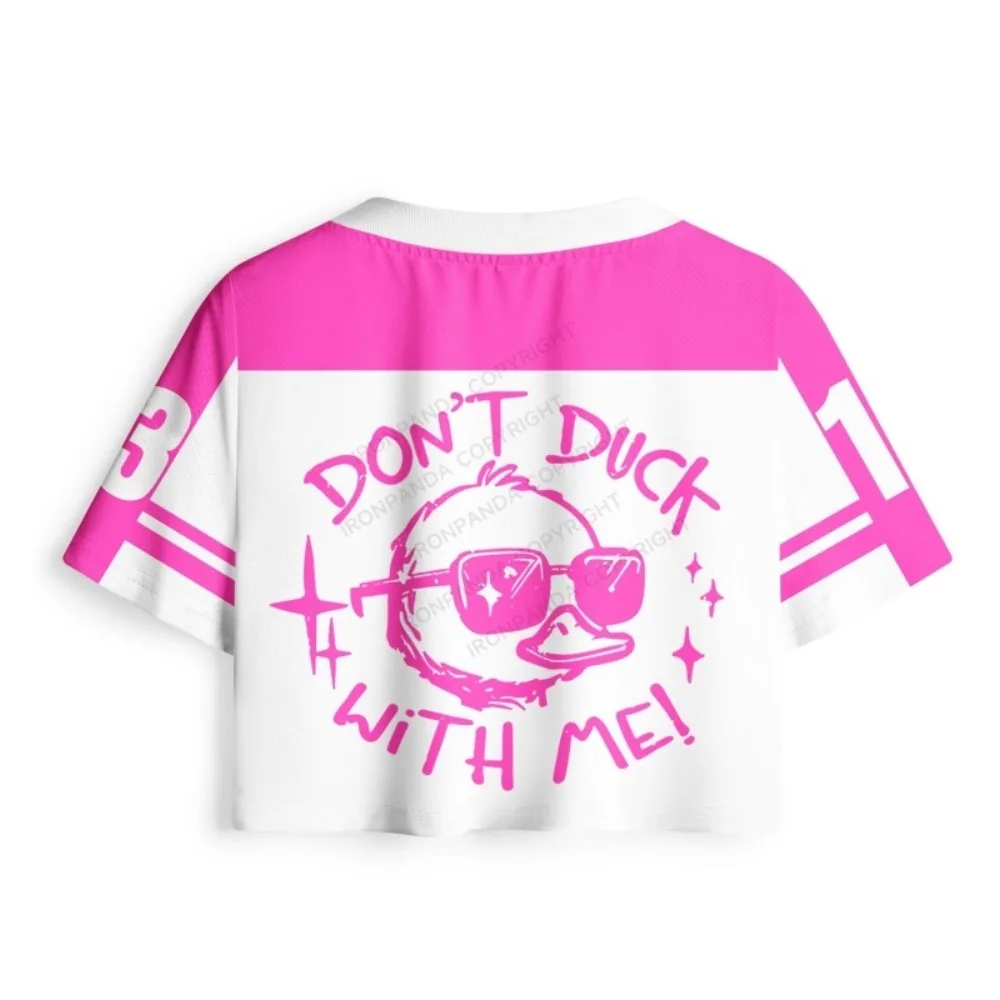 Ladies' Fitness Exercise, Trendy, Y2K， Female Power, Printed T-shirt, Women's Umbilical V-neck Spicy Girl Dress
