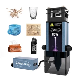 AENBUSLM 450nm 40W / 80W Laser Module 12V 24V Laser Engraving Head Woodworking Laser Engraver Cutting 3D Printer CNC Route Tools