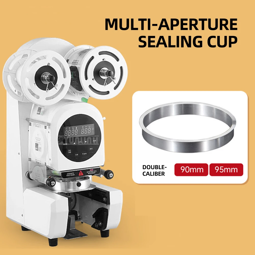 Automatic Sealing Machine Commercial Bubble Tea Sealer Machine Plastic Juice Cup Sealing Machine