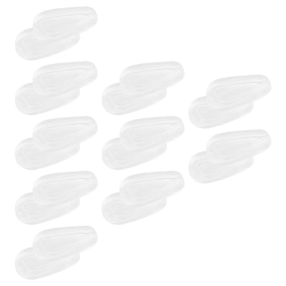 10 Pairs Glasses Nose Pads Silicone Grips Anti-skid Aunglasses Increased So Soft Anti-slip Cushions Eyeglasses Accessories