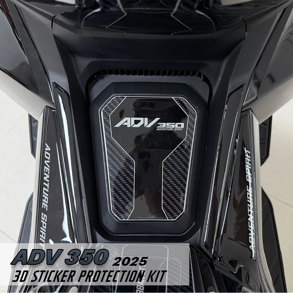 

For ADV 350 Stickers ADV350 2025 Motorcycle Accessories Fuel Tank Pad 3D Epoxy Stickers Protection Kit
