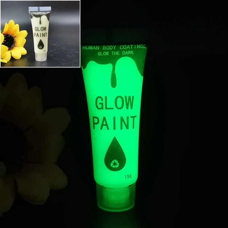 Fluorescent Acrylic Pigment High Brightness Luminescent Coating 15ml Student Hand Drawn DIY Textile Wall Absorbing Pigment