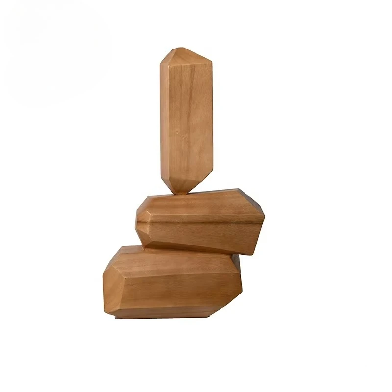 

Interior fashion decoration, decoration hotel sculpture, modern wooden art decoration