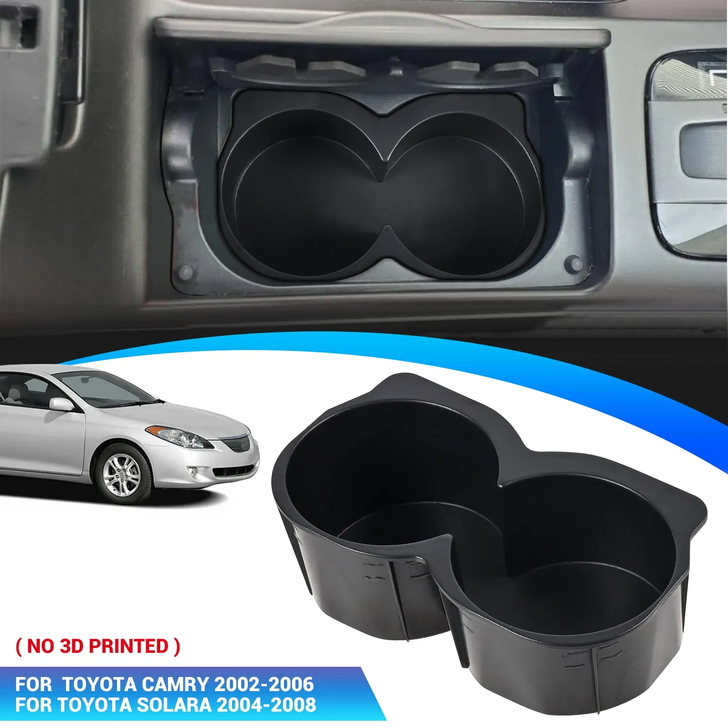 Cupholder Upgrade Matte Black Car Interior Drink Holder Cup Holder For Toyota Camry 2002-2006 for Toyota Solara 2004-2008