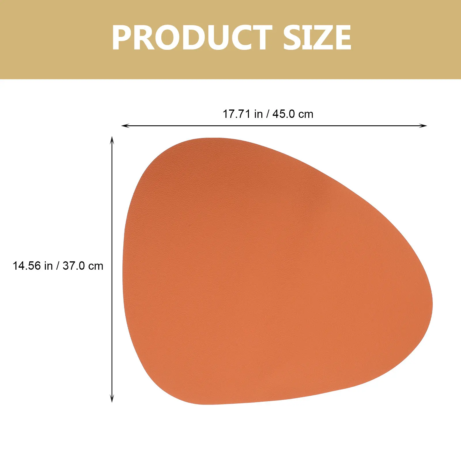 Premium PU Heat-Resistant Dining Table Placemat Anti-Scald Insulated Dish Mat Waterproof Non-Slip Kitchen Supply Thick Fadeless