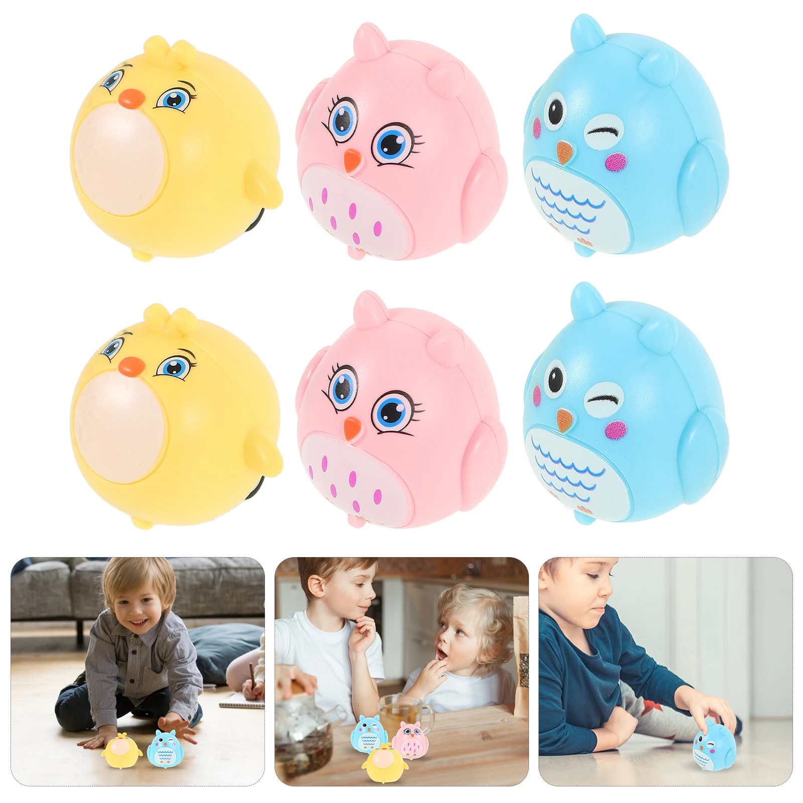 Mini coche de animales, coches extraíbles, juguete impulsado por fricción, juguetes de empuje de dibujos animados, bebé de inercia para niños