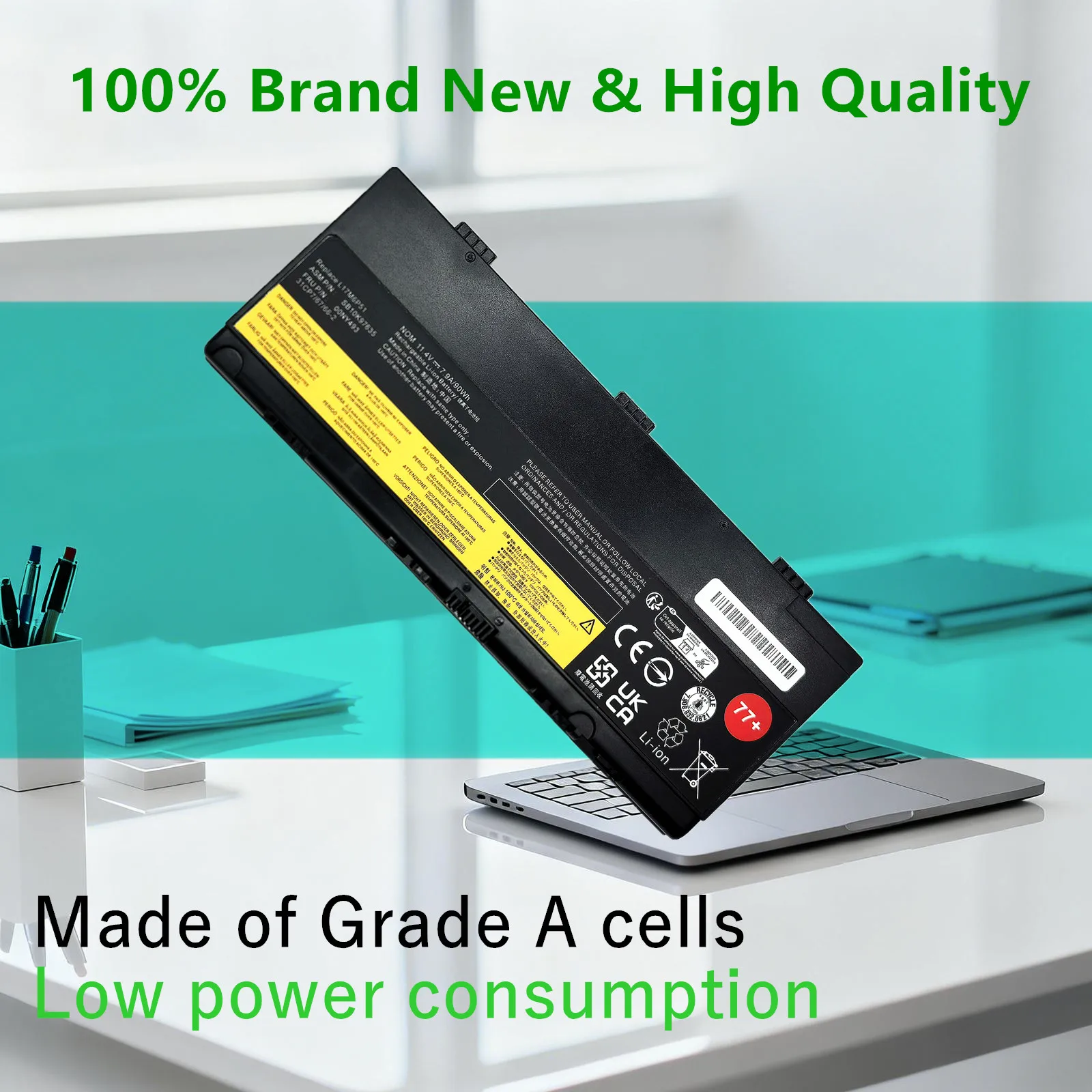 L17M6P51 L17L6P51 Laptop Battery For Lenovo Thinkpad P50 P51 P52 00NY490 00NY491 00NY492 00NY493 01AV477 01AV495 01AV496 77+