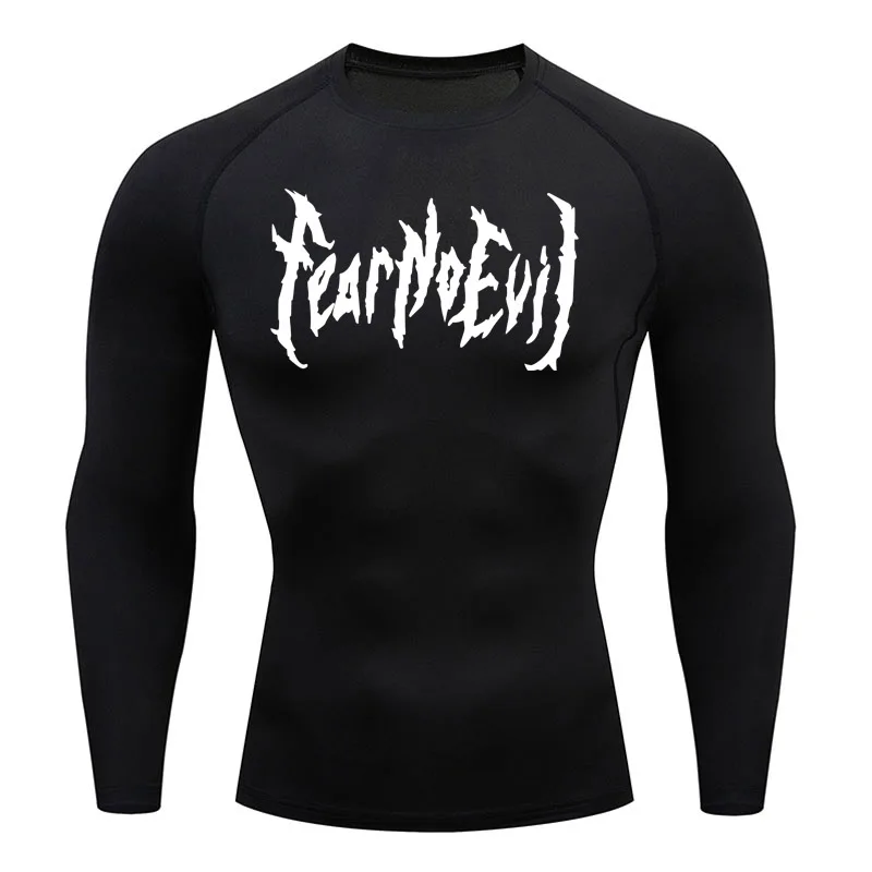 

Compression Shirt Black Men's Running T-shirt Sports Rashgarda MMA Long sleeves Sun protection Base Layer Bodybuilding T-Shirt