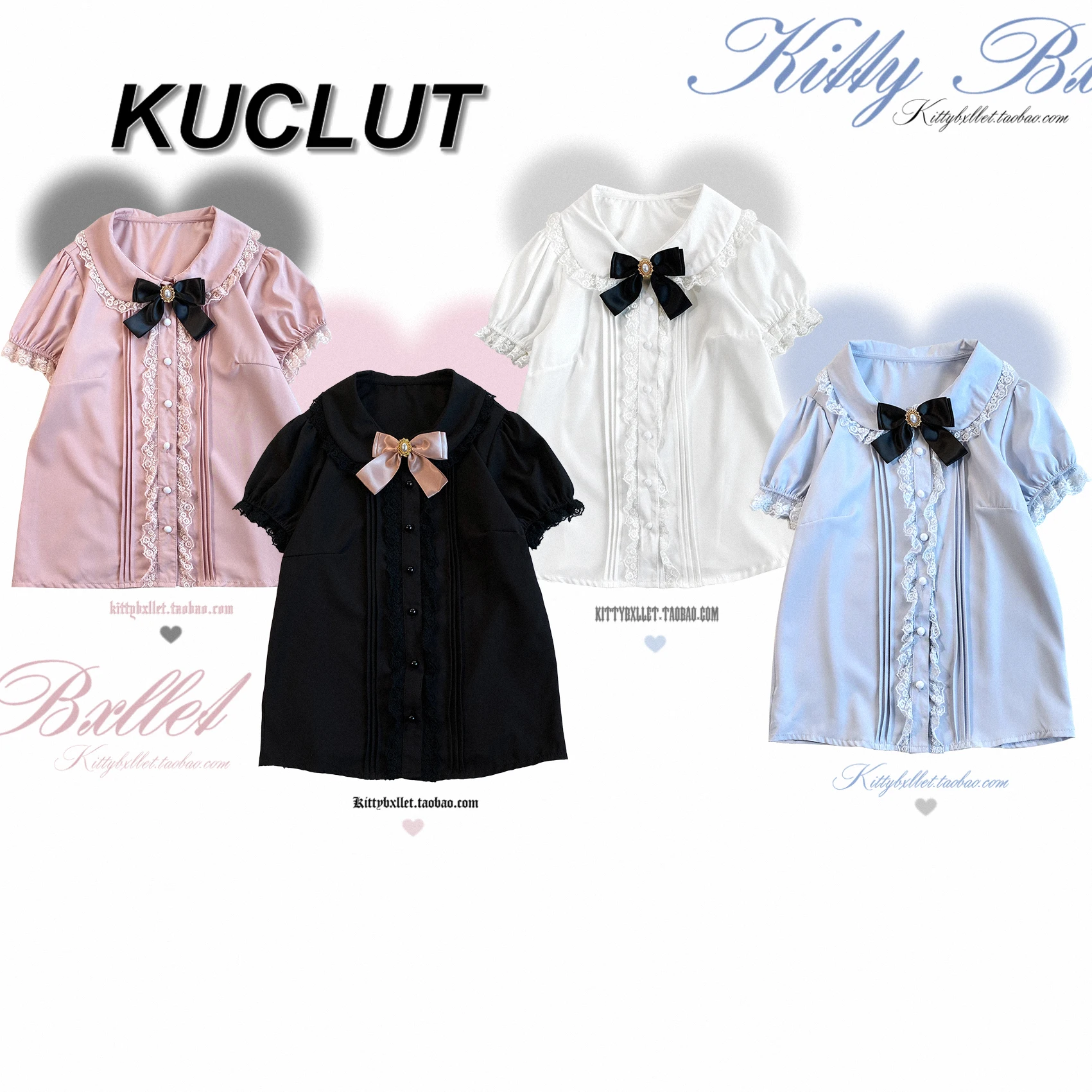 

Lolita Shirts Japanese Style Cute and Sweet Lace Short Sleeve Shirt Fashion Casual Elegant Blouse Female Summer Women's Tops