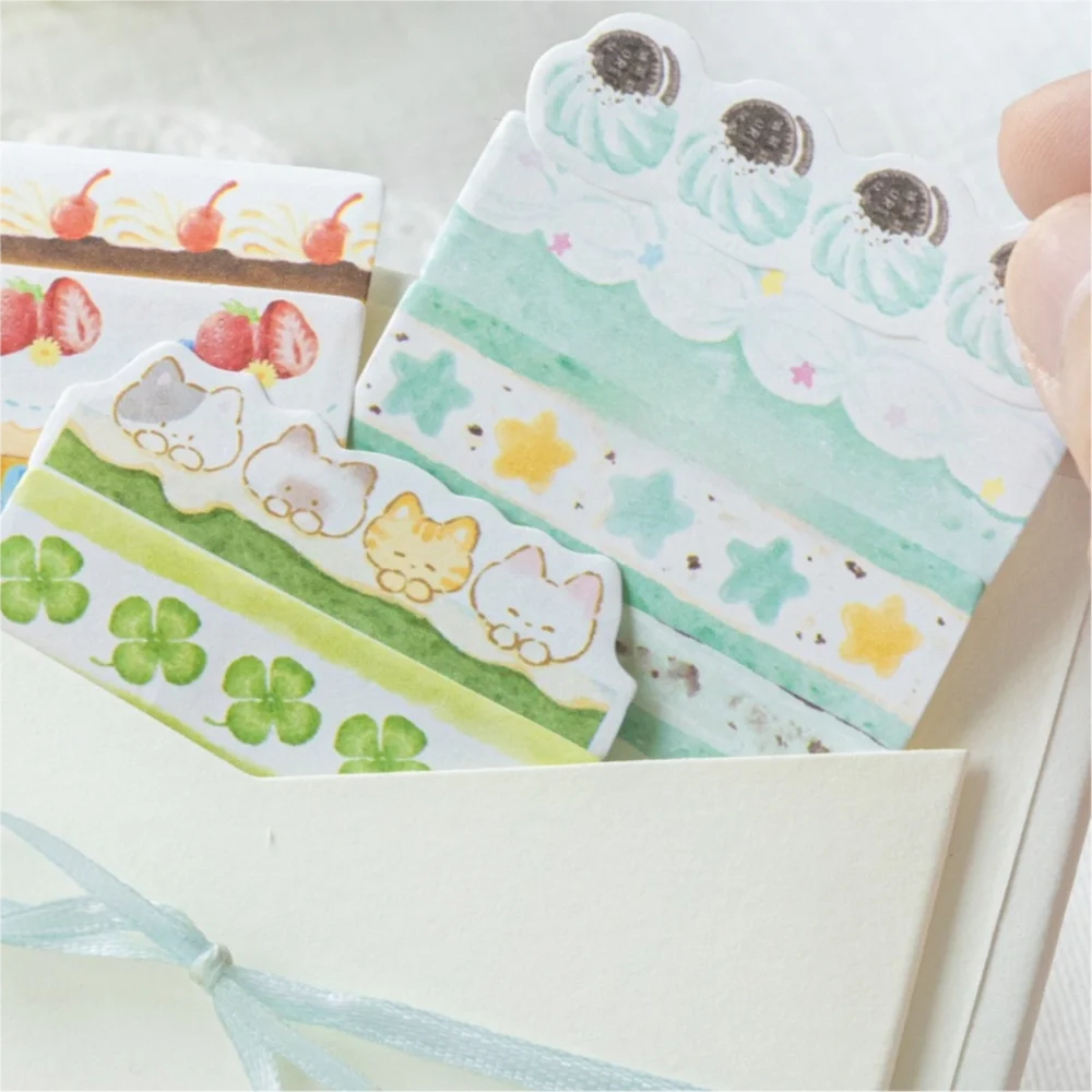 180pcs Creative Cake Shop Series Tag Label Sticker Self Adhesive Cake Appearance Message Sticker Scrapbooking Sticker
