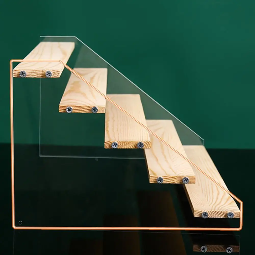 

2/3/4/5Layer Acrylic Storage Display Rack Transparent Large Capacity Cosmetic Storage Holders Ladder Type Figures Model Shelf
