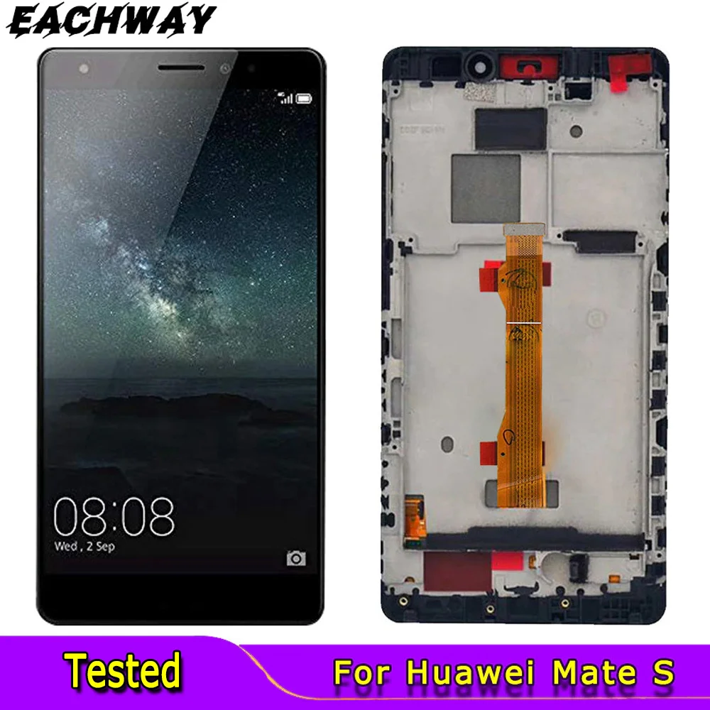 

ЖК-дисплей 5,5 дюйма для Huawei Mate S, сенсорный экран, дигитайзер в сборе с рамкой, CRR-UL00, Замена для Huawei Mate S LCD