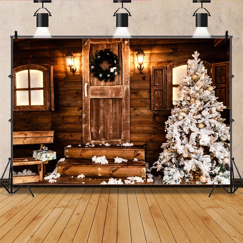 

SHENGYONGBAO Christmas Decorations Photography Backdrops Living Room Ornament Birthday Store Front Photo Studio Background QS-35