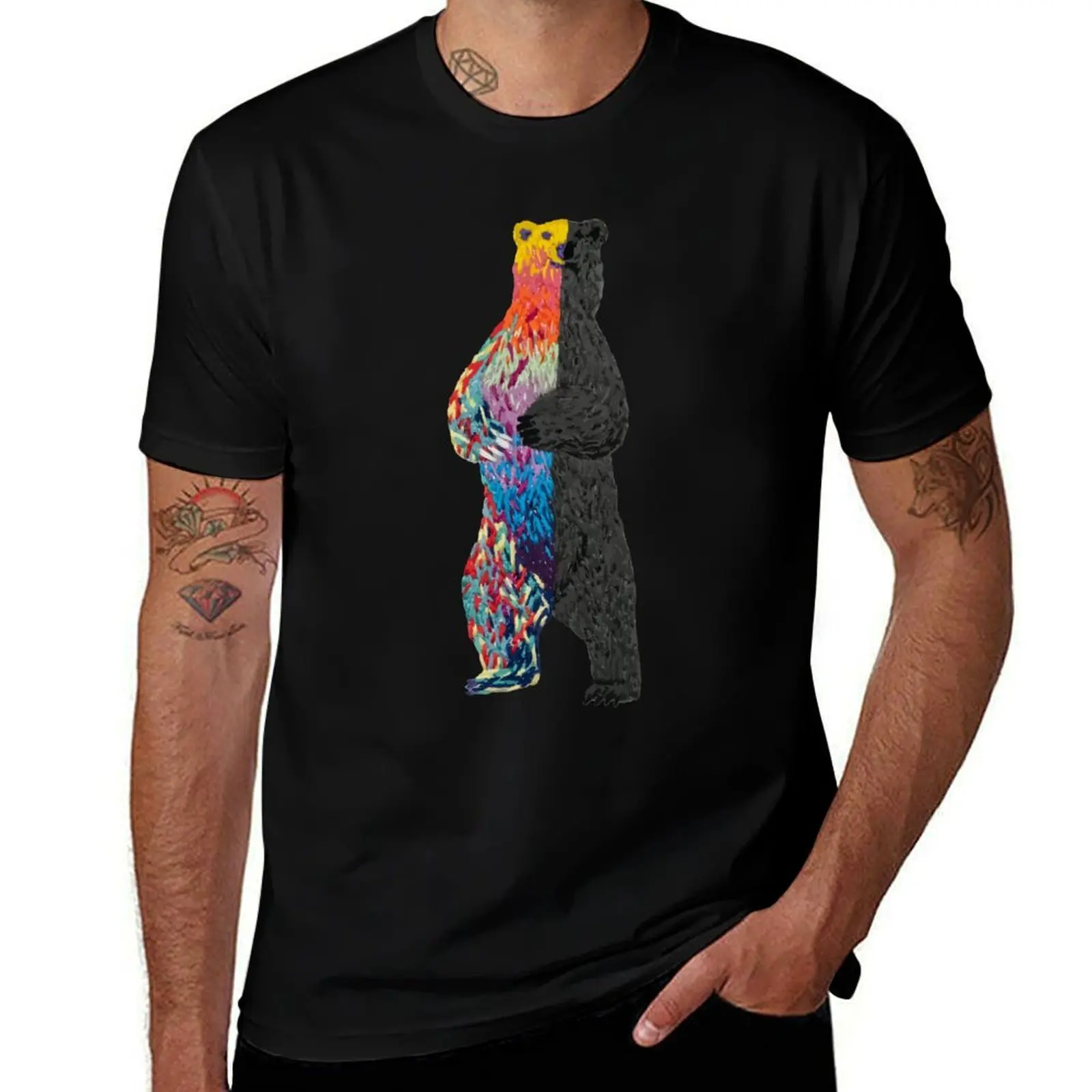 Ella Fitzbearald the Bipolar Bear - Graphic Version T-Shirt Lightweight Casual Summer T-Shirt