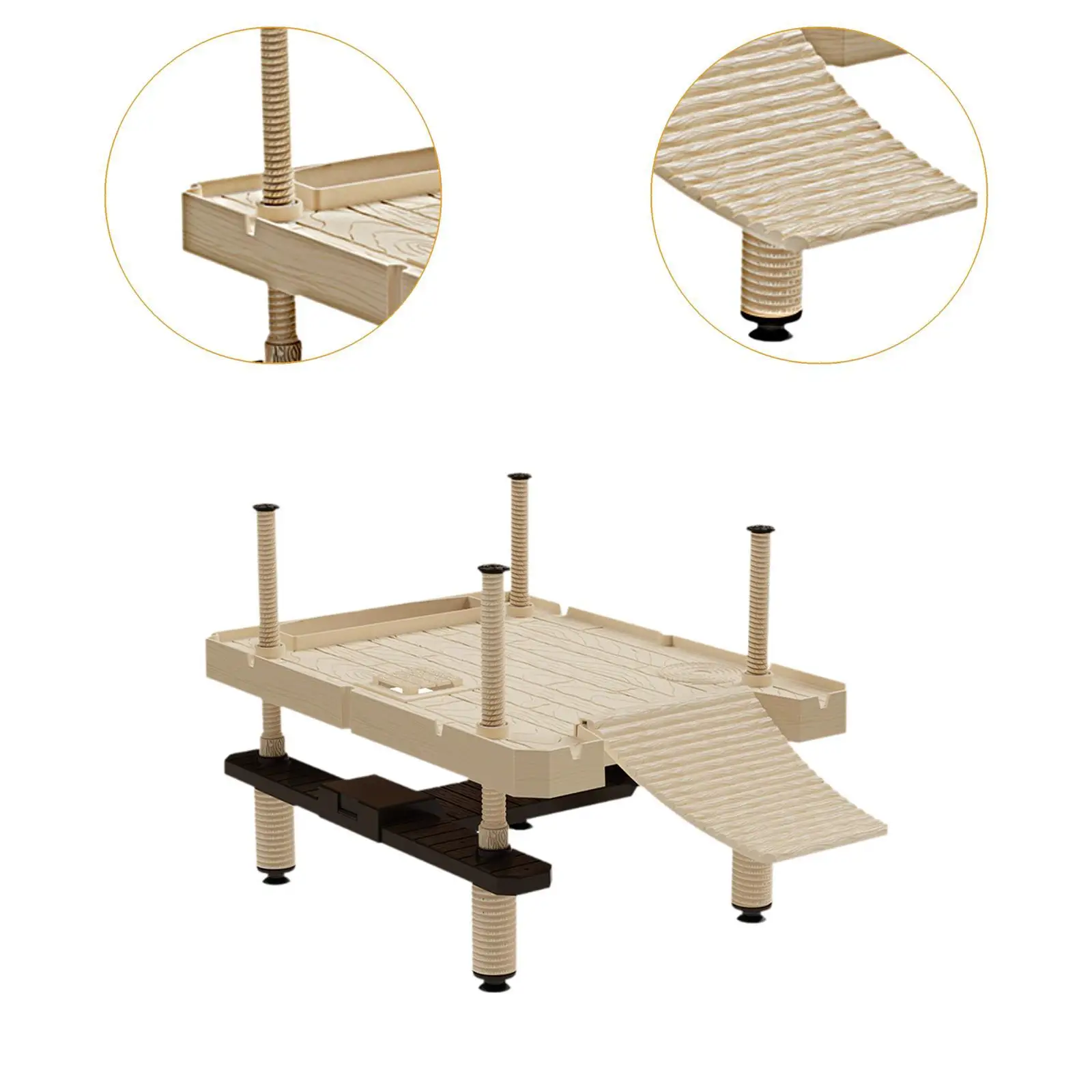 Plataforma de subida de tartaruga Rampa de escalada de répteis para salamandras de sapo Tartarugas