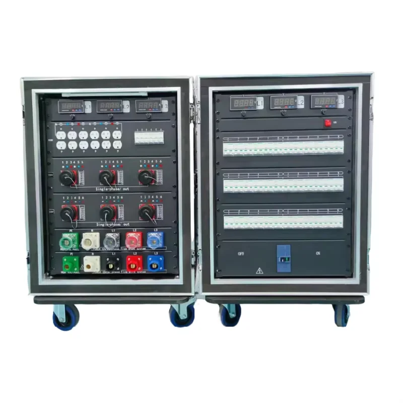 

200 Amp 3 Phase Power Distribution Equipment Stage Electrical Socapex Distro Boxes